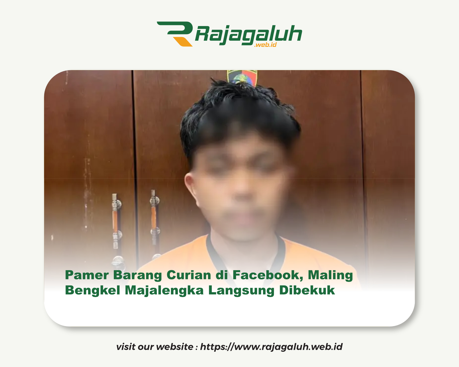 Pamer Barang Curian di Facebook, Maling Bengkel Majalengka Langsung Dibekuk